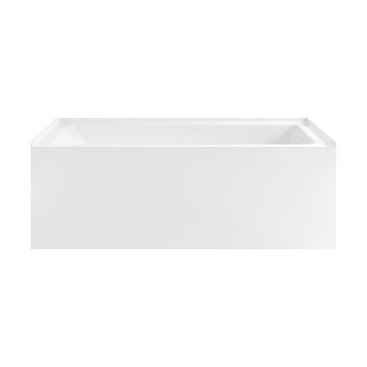 Voltaire 60 x 30 Skirted Right Drain Soaking Apron Bathtub in Glossy White with Integrated Overflow, Drain Included (12 - Pack)