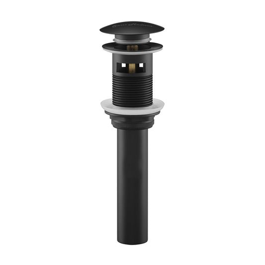 Residential Pop Up Sink Drain 1.75 in Matte Black